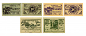 10 Heller, 20 Heller, 50 Heller
Taufkirchen an der Pram. Kodnar, Künstner 1058