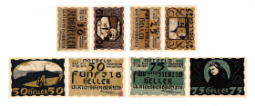 10 Heller, 25 Heller, 50 Heller, 75 Heller
Ulrichsberg. Kodnar, Künstner 1091