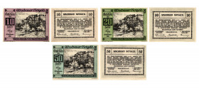 10 Heller, 20 Heller, 50 Heller
Wachauer Notgeld, Schloss Ranna-Mühldorf. Kodnar, Künstner 1122