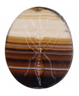 An large italic banded agate intaglio. Ant.