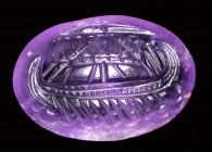 A roman amethyst. Warship.