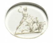 A transparent glass impression. Theseus and the Centaur after Canova, by Pichler.