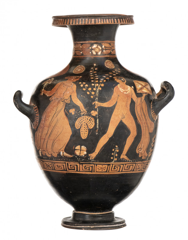 APULIAN RED-FIGURE HYDRIA
Near to the Snub-Nose Painter, ca. 360 - 340 BC
height...