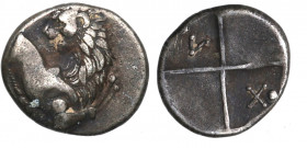 Cherson (Quersoneo) en Tracia. Hemidracma. 2,34 g. EBC-. Est.40.