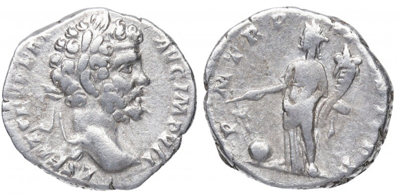 195 d.C. Septimio Severo. Roma. Denario. DS 4119 f.1 . Ag. 2,94 g. PM TR P III C...