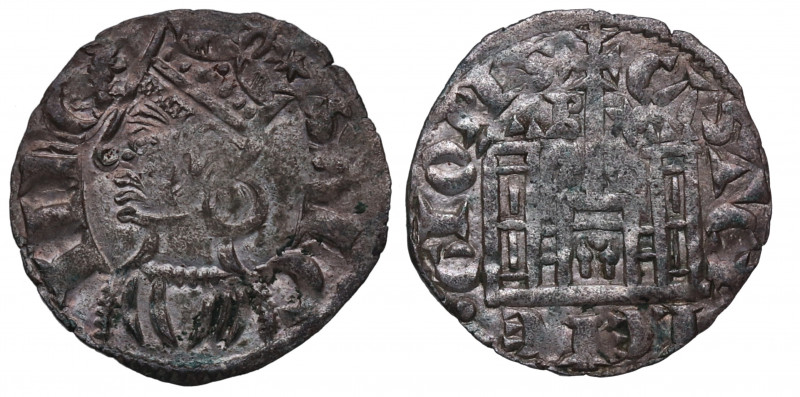 1284-1295. Sancho IV (1284-1295). Burgos. Cornado. ABM vte. Ve. 0,81 g. Bella., ...