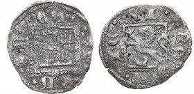 Enrique II (1369-1379). Santiago. Dinero. Ve. 0,72 g. ESCASA. MBC. Est.70.