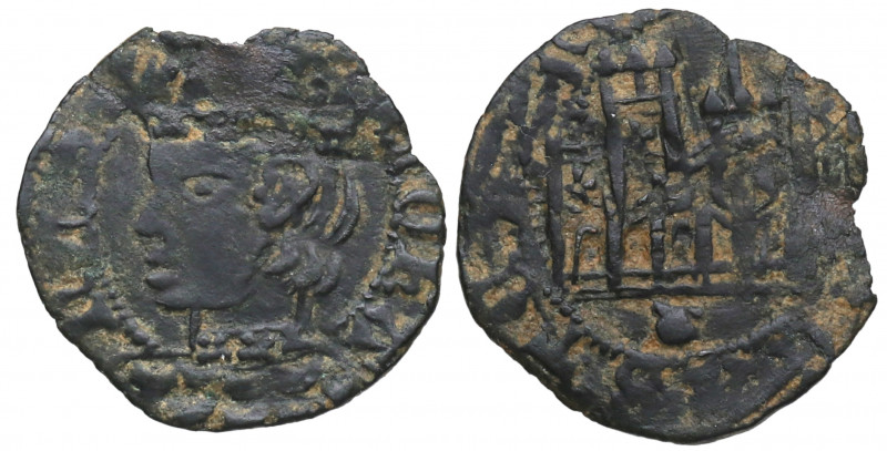 1406-1454. Juan II (1406-1454). Coruña. Cornado. Ve. 0,96 g. Busto peculiar. MBC...