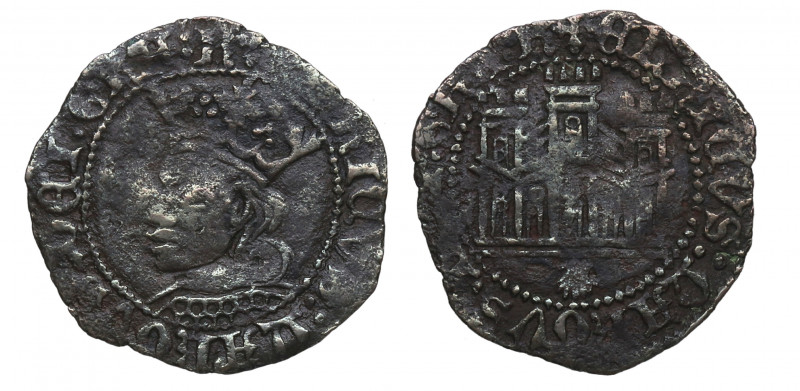 1454-1474. Enrique IV (1454-1474). Coruña. Dinero. Ve. 1,20 g. Atractiva. RARA. ...