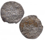 1454-1474. Enrique IV (1454-1474). Cuenca. 1/2 Real . Ag. 1,39 g. MBC. Est.190.