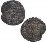 1454-1474. Enrique IV (1454-1474). Toledo. 1/2 Real . Ag. 1,55 g. MBC+. Est.220.