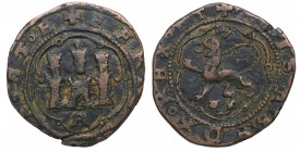 1469-1504. Reyes Católicos (1469-1504). Coruña. 4 maravedís. Ve. 6,95 g. MBC. Est.40.