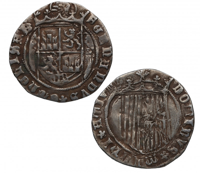 1475/97. Reyes Católicos (1469-1504). Segovia. 1 Real . A&C 376. Ag. 2,88 g. Ant...