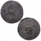 1649. Felipe IV (1621-1665). Amberes. 1/2 Ducatón. Ag. 16,11 g. MBC / MBC-. Est.250.