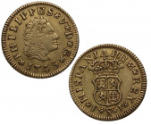 1745. Felipe V (1700-1746). Sevilla. 1/2 escudo. PJ. A&C 1651. Au. 1,80 g. Atractiva. EBC- / MBC+. Est.250.