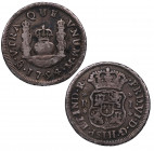 1754. Fernando VI (1746-1759). México. 1 Real Columnario. M. A&C 193. Ag. 3,11 g. ESCASA. MBC+ / MBC. Est.200.