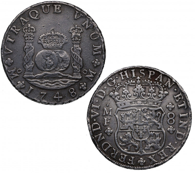 1748. Fernando VI (1746-1759). México. 8 Reales. M. A&C 471. Ag. 27,00 g. Atract...