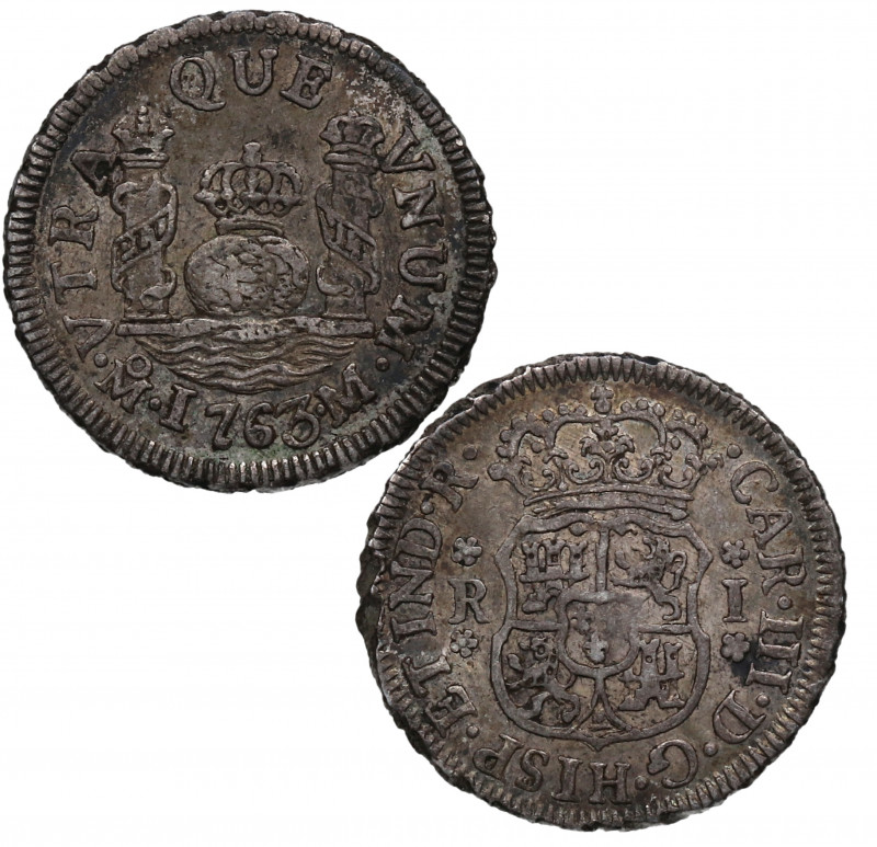 1763. Carlos III (1759-1788). México. 1 Real. M. A&C 413. Ag. 3,37 g. MBC+. Est....