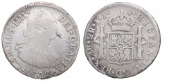 1802. Carlos IV (1788-1808). Lima. 2 Reales. IJ. A&C 585. Ag. 6,56 g. BC+/MBC-. Est.60.