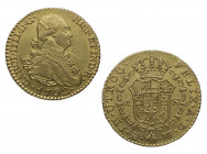 1792. Carlos IV (1788-1808). Madrid. 1 Escudo. MF. A&C 1109. Au. 3,40 g. Atractiva. Brillo original. Insignificante hojita en anverso. EBC. Est.300.