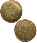 1807/77. Carlos IV (1788-1808). Popayán. 8 escudos. JF. A&C 1687 var. Au. 27,10 g. Muy bella. Brillo original. Escasa así. EBC+. Est.2000.