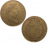 1820. Fernando VII (1808-1833). Madrid. 4 escudos. GJ. A&C 1716. Au. 13,46 g. Atractiva. EBC / EBC-. Est.900.