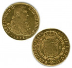1811. Fernando VII (1808-1833). México. 8 Escudos. JJ. A&C 1786. Ag. 27,00 g. Atractiva. Reverso flojo habitual. EBC-. Est.1850.