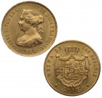 1866. Isabel II (1833-1868). Madrid. 4 Escudos. A&C 689. Au. 3,38 g. EBC+. Est.300.