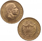 1883*83. Alfonso XII (1874-1885). 25 Pesetas. MSM. A&C 87. Au. 8,07 g. SC- / EBC+. Est.750.