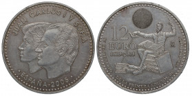 2005. Juan Carlos I y Sofia. 12 Euros. Ag. SC. Est.30.