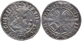 Austria. Fernando I . Hall. 6 Kreuzer . Ag. 2,96 g. Con el título infante de España. Escasa. EBC-. Est.120.