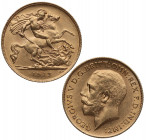 1912. Inglaterra. Jorge V. 1/2 soberano. Au. 402,00 g. SC-. Est.300.