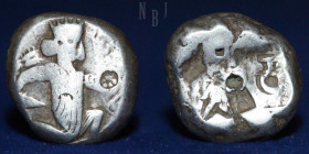 Achaemenid Kingdom. Darius I to Xerxes II, 485-420 BC. Silver Siglos, 5.54g, 14mm, VF
