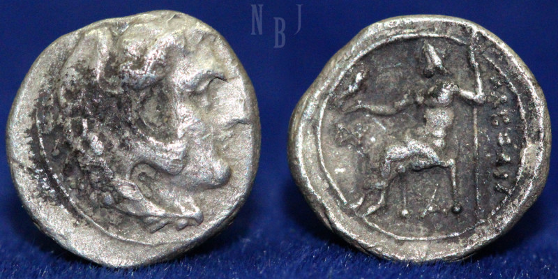 Macedonia, Alexander III The Great. 1/8 Obol; (0.67gm, 9mm) 336-323 BC, Unpublis...