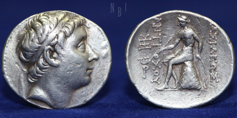 Seleucid Kingdom; Antiochos III (the Great), 223-187 B.C. AR Tetradrachm. Antioc...