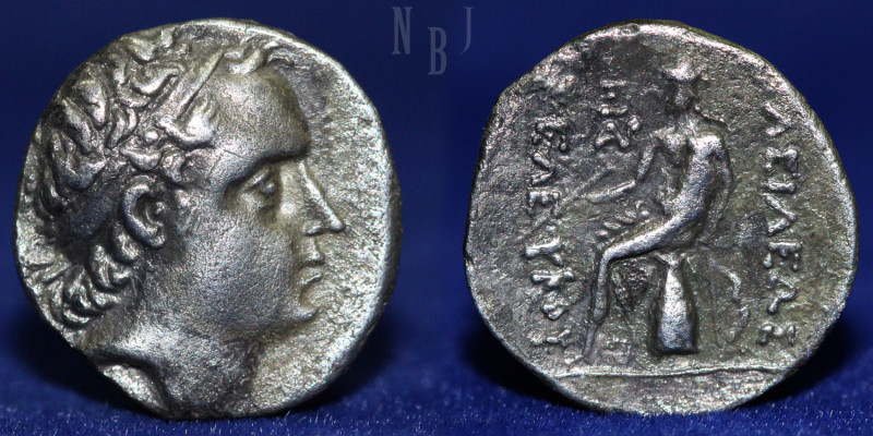 SELEUKID KINGS of SYRIA. Seleukos IV Philopator. 187-175 BC. AR Drachm (4gm, 17m...