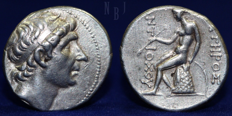 Seleukid Kingdom. 'Antiochos Soter'. Silver Tetradrachm (17.06gm, 28mm) ca. 246-...