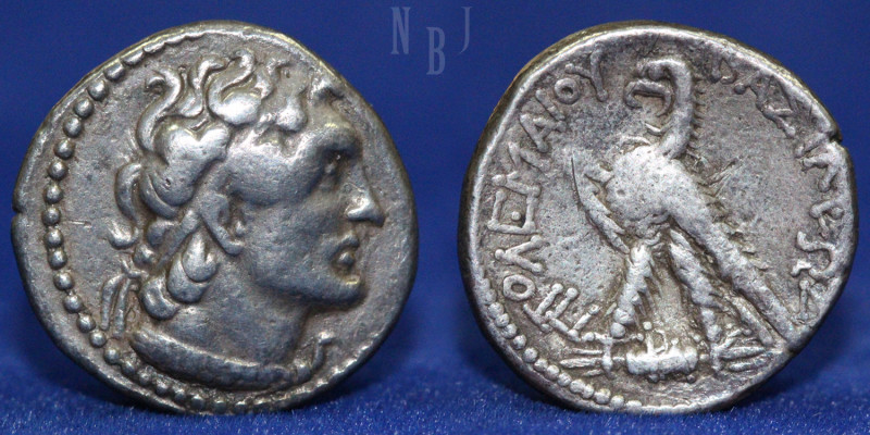 Ptolemy II Philadelphos. 285-246 BC. AR Drachm. (6.75gm, 20mm) Alexandreia mint....