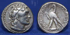 Ptolemy II Philadelphos. 285-246 BC. AR Drachm. Alexandreia mint, 6.75gm, 20mm, VF & R