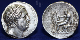 BAKTRIA, Euthydemos I. Circa 225-200 BC. AR Tetradrachm, Mint A, 16.48gm, 29mm, Near EF