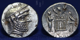 Kings of Persis; Darios (Darev) I. 2nd century BC. AR Drachm, 4gm, 19mm, EF