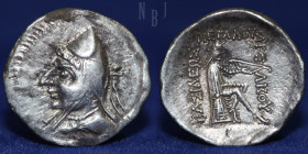 PARTHIA; Phriapatios to Mithradates I, 185-170-132 BC. AR Drachm, 3.73gm, 20mm, Good VF