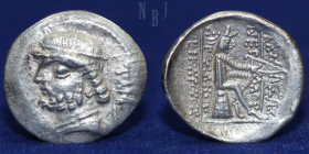 KINGS of PARTHIA. Phraates II. 132-127 BC. AR Drachm Tambrax mint. 4.27gm, 21mm, Good VF