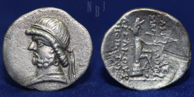 KINGS of PARTHIA. Phraates II. 132-126 BC. AR Drachm, Ekbatana mint. 3.35gm, 19mm, Good VF R