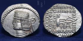 PARTHIAN KINGDOM; Pacorus I (AD 78-120), Silver Drachm. Minted at Ecbatana, 3.66gm, 20mm, EF