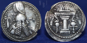 SASANIAN KINGS. Ardashir I. 223-240 AD. AR Drachm, 4.31gm, 25mm, Good VF