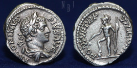 Roman Empire ANTONINVS PIVS AVG, AR denarius Caracalla, 3.40gm, 19mm, VF