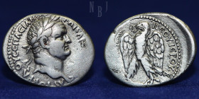 Vespasian AR Tetradrachm of Antioch, Seleucis and Pieria. 2 = AD 69/70, 14.05gm, 31mm, VF