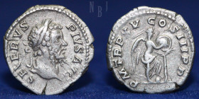 ROMAN; Septimius Severus AR Denarius. Rome, AD 207, 3.34gm, 20mm, VF
