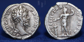 ROMAN; SEPTIMIUS SEVERUS AR silver denarius. Struck 200-201 AD, 3.15gm, 19mm, Good VF